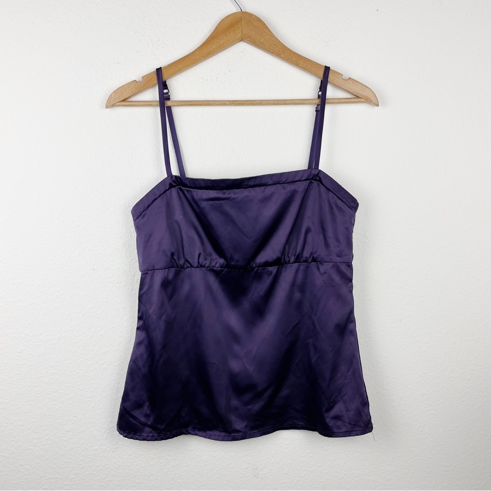 Vintage Purple Satin Tank Top